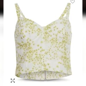 ALLSAINTS Cassia Amanzi Printed Bralette Top Sz 8 NWT